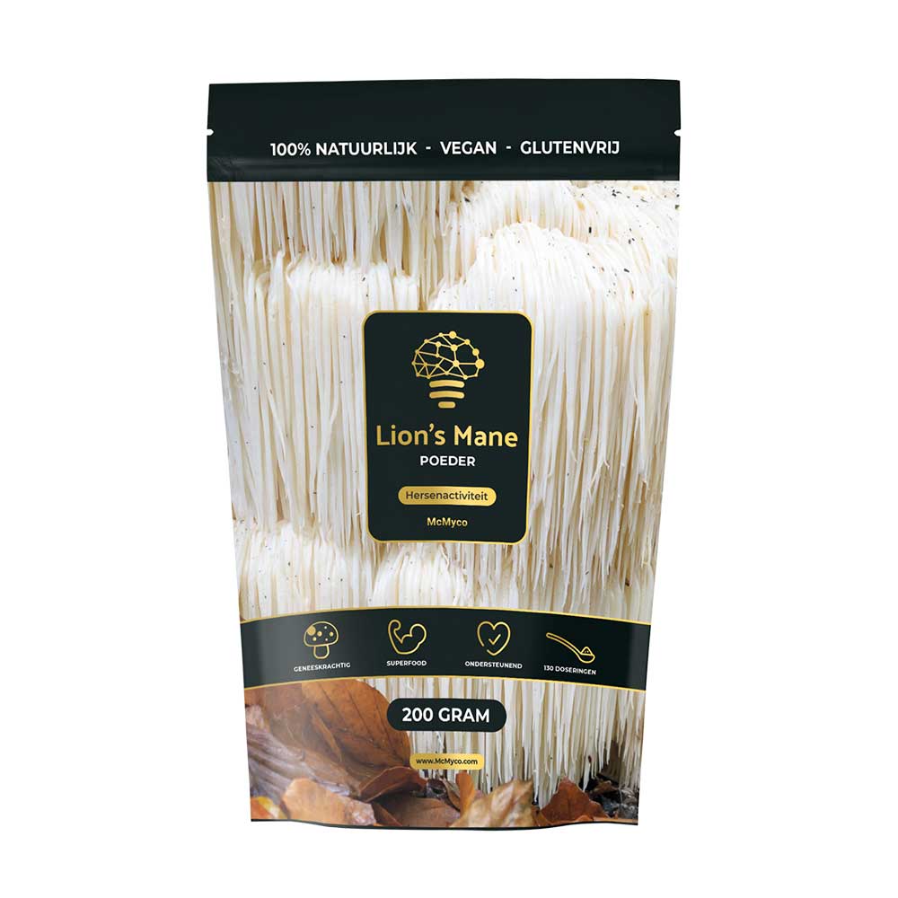 McMyco Lion’s Mane Extract 200g – 100% Vruchtlichaam