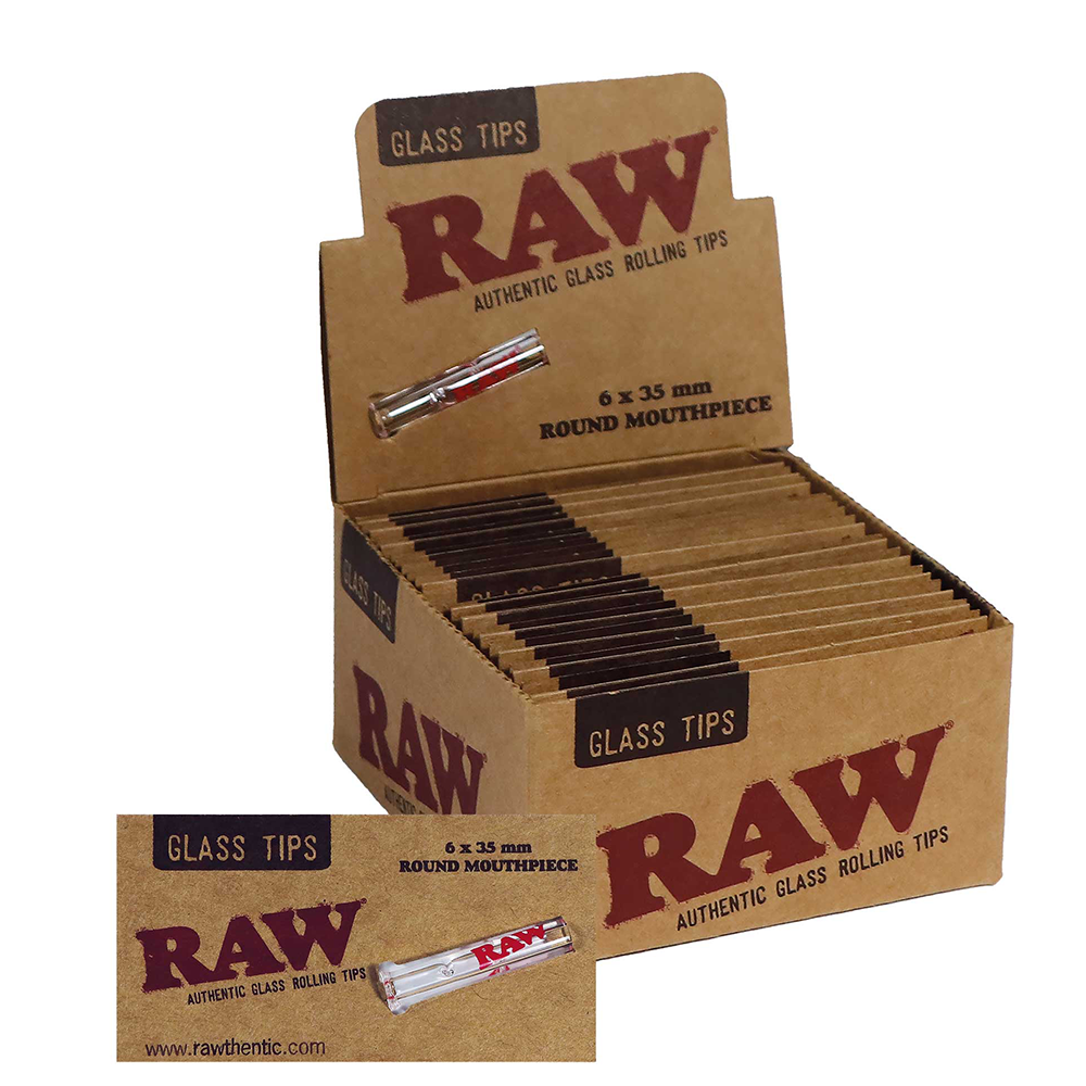 Raw Glass Tips Round
