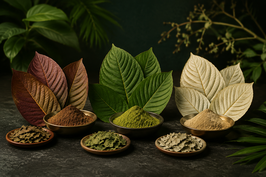 Rode, groene en witte kratom: wat betekenen de verschillende kleuren?