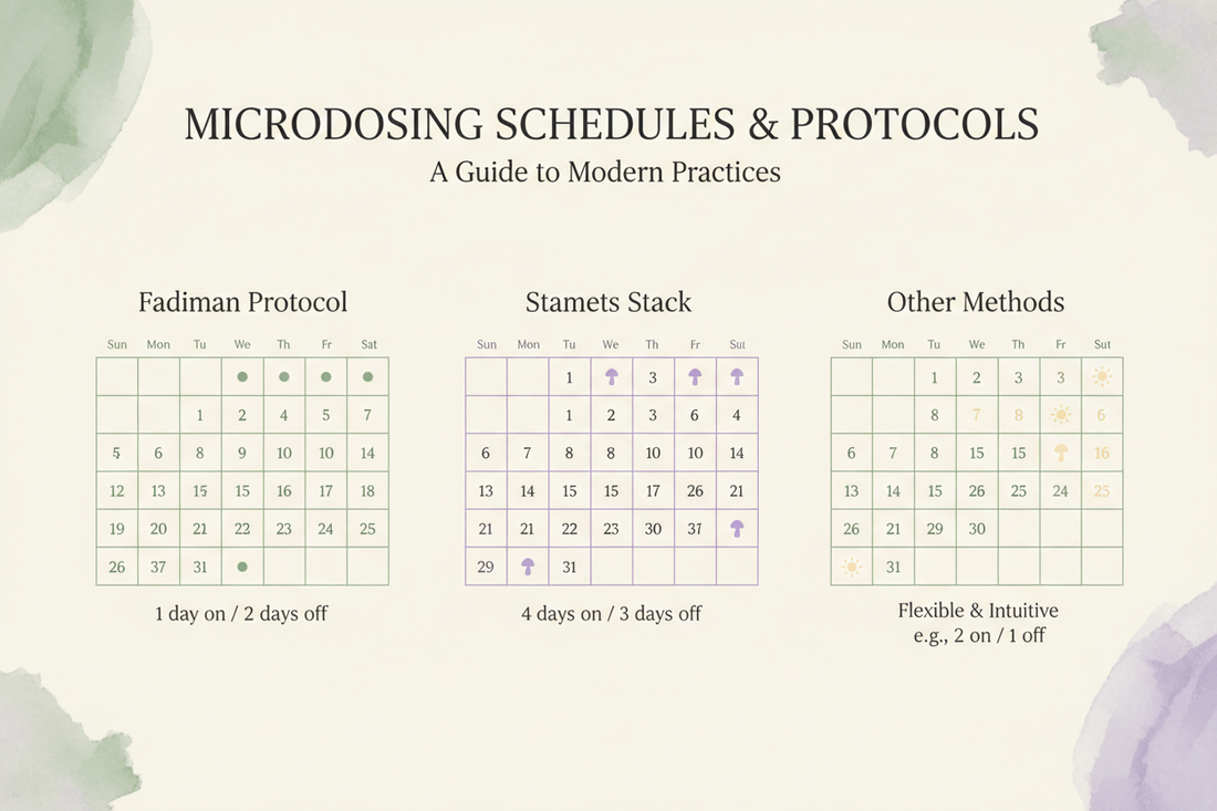 Microdosing schema’s uitgelegd: Fadiman protocol, Stamets Stack en andere methodes
