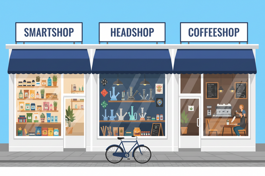 Verschil tussen smartshop, headshop en coffeeshop