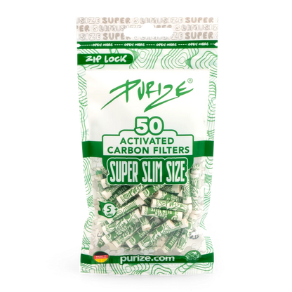 Purize Super Slim Size Filters 50 stuks – Ø 5 mm White