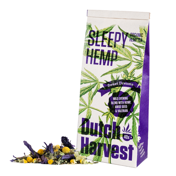 Dutch Harvest Sleepy Hemp Tea BIO – Biologische Hennep & Kruidenthee (40 g)