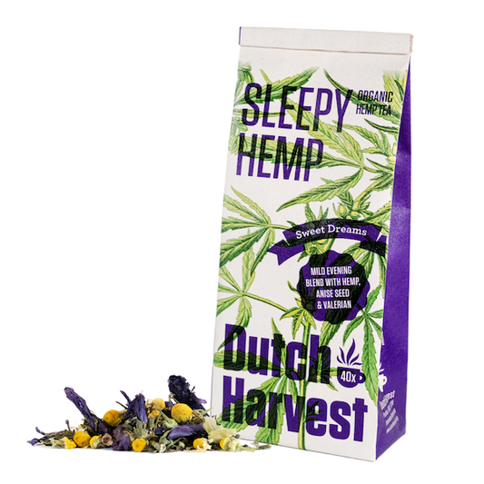 Dutch Harvest Sleepy Hemp Tea BIO – Biologische Hennep & Kruidenthee (40 g)