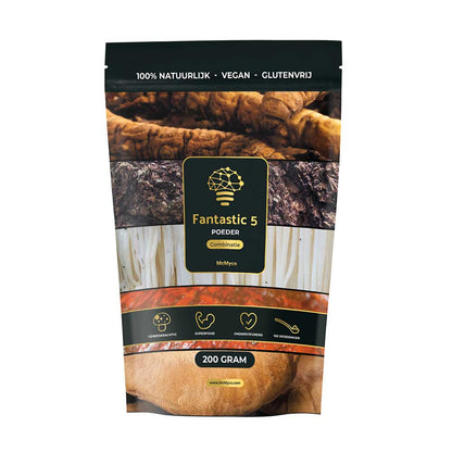 McMyco Fantastic 5 200g – 5 Medicinale Paddenstoelen Blend