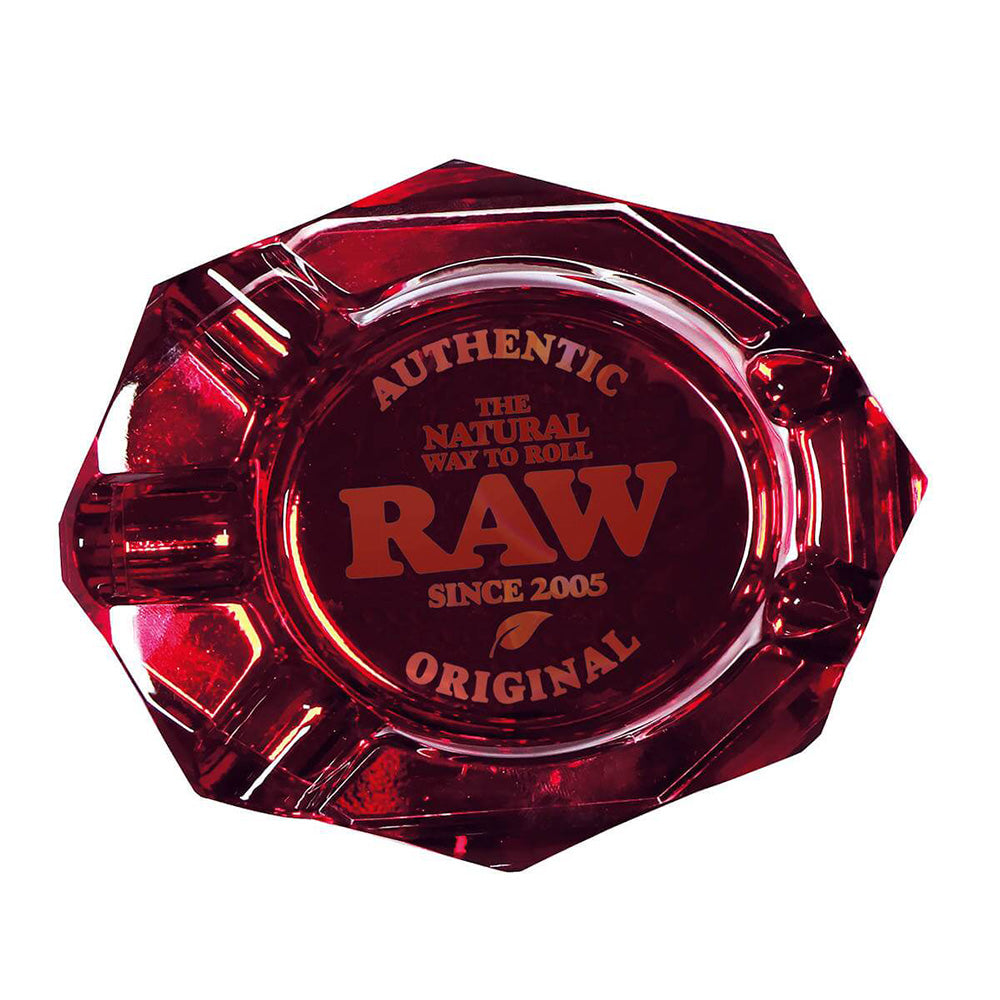 RAW Ruby Glass Asbak – Rood