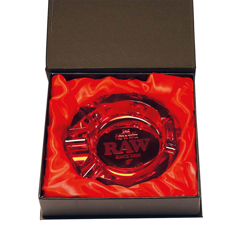 RAW Ruby Glass Asbak – Rood