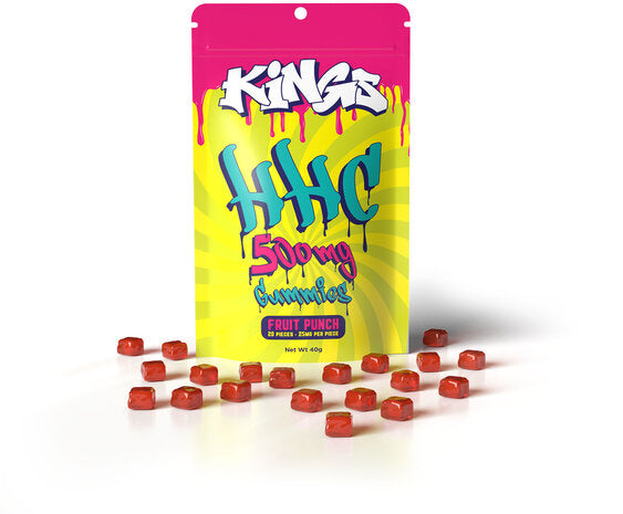 King HHC Gummies 25mg - Fruit Punch - 20 stuks