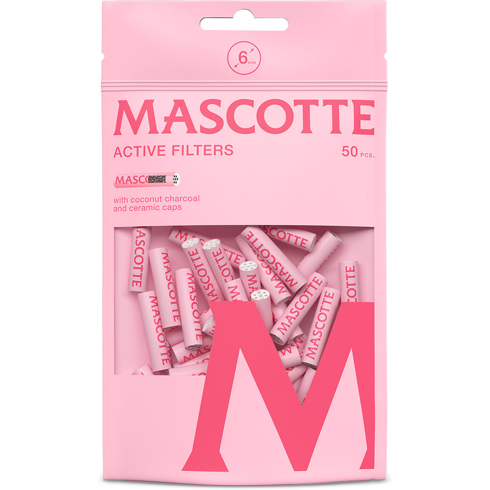 Mascotte Pink Active Slim Filters – 50 stuks