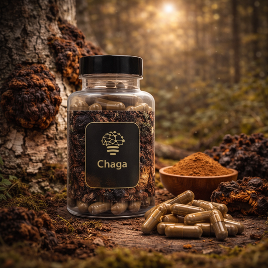 Chaga Extract Capsules – 120 stuks | Natuurlijk paddenstoel supplement
