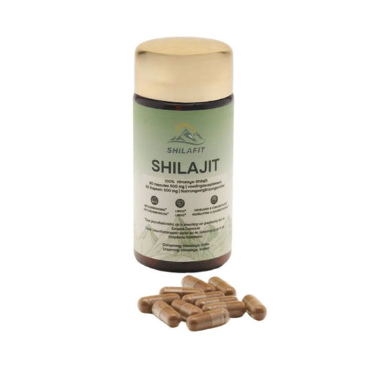 Shilajit Capsules 500 mg (Shilafit) 60 caps – 100% pure Himalaya formule | Focus Maastricht